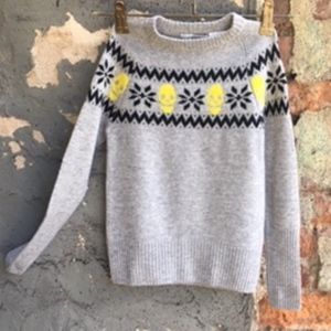 Autumn Cashmere Kids Skull Fairisle Sweater